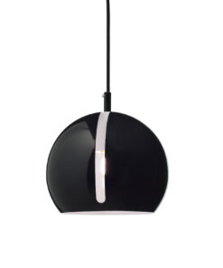 Κρεμαστό Φωτιστικό 1xΕ27 Μεταλλικό Μαύρο Φ200 ACA DECOR – V36037BK