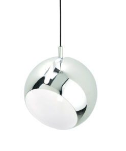 Κρεμαστό Φωτιστικό 1xΕ27 Μεταλλικό Χρώμιο Φ200 ACA DECOR – V36037CH