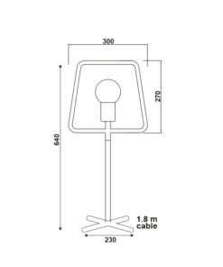 Επιτραπέζιο Φωτιστικό 1ΧΕ27 Μαύρο Μεταλλικό ACA DECOR – V362491TB