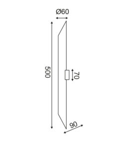 Επιτοίχιο Φωτιστικό 2ΧGU10 Μεταλλικό Λευκό+Χρυσό Φ60 ACA DECOR – V362952WWG