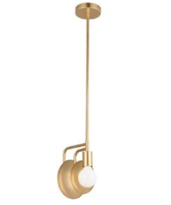 Κρεμαστό Φωτιστικό 1ΧΕ27 Μεταλλικό Αντικέ Ορείχαλκος ACA DECOR – V362981P