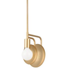 Κρεμαστό Φωτιστικό 1ΧΕ27 Μεταλλικό Αντικέ Ορείχαλκος ACA DECOR – V362981P