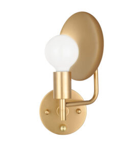 Επιτοίχιο Φωτιστικό 1ΧΕ27 Μεταλλικό Αντικέ Ορείχαλκος ACA DECOR – V362981W