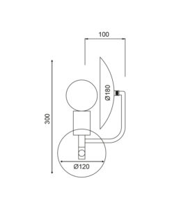 Επιτοίχιο Φωτιστικό 1ΧΕ27 Μεταλλικό Αντικέ Ορείχαλκος ACA DECOR – V362981W