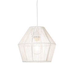 Κρεμαστό Φωτιστικό 1ΧΕ27 Σχοινί Λευκό Φ300 ACA DECOR – V36319