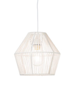 Κρεμαστό Φωτιστικό 1ΧΕ27 Σχοινί Λευκό Φ300 ACA DECOR – V36319