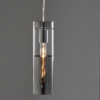 ACA DECOR  – Κρεμαστό Φωτιστικό 1ΧΕ27 Χρώμιο Γυαλί + Μέταλλο Φ10ΧΗ120cm