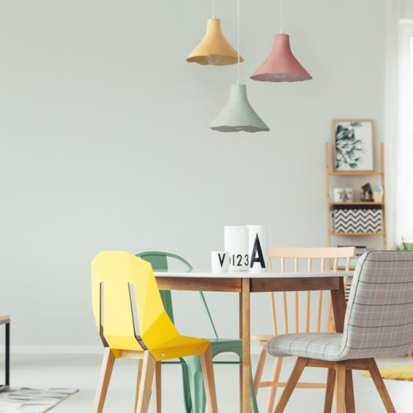 ACA DECOR   – Κρεμαστό Φωτιστικό 1ΧΕ27 Ροζ Πηλός Φ25ΧΗ120cm