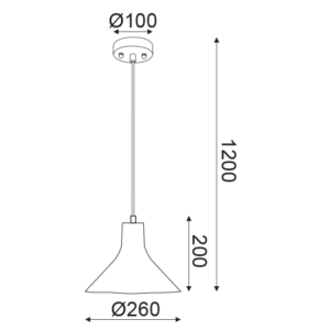 ACA DECOR   – Κρεμαστό Φωτιστικό 1ΧΕ27 Ροζ Πηλός Φ25ΧΗ120cm