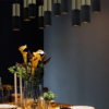 ACA DECOR   – Φωτιστικό Οροφής / Τοίχου 1XGU10 Μαύρο Πηλός + Μεταλλικό Ορείχαλκο  Φ7ΧΗ24cm