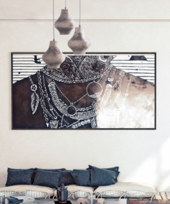 ACA DECOR   – Κρεμαστό Φωτιστικό 1ΧΕ27 Καφέ Πηλός Φ25ΧΗ120cm