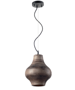ACA DECOR – Κρεμαστό Φωτιστικό 1ΧΕ27 Καφέ Πηλός Φ25ΧΗ120cm