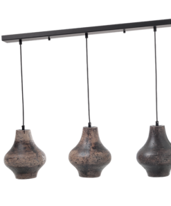 ACA DECOR – Κρεμαστό Φωτιστικό 3ΧΕ27 Καφέ Πηλός Φ20Χ84ΧΗ120cm