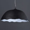ACA DECOR   – Κρεμαστό Φωτιστικό 1ΧΕ27 Μαύρο/Ασημί Πηλός Φ45ΧΗ120cm