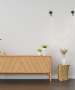 Γραμμικό Φωτιστικό Τοίχου MALPO LED 16W 3000K 980lm Μαύρο Μεταλλικό + Σιλικόνη D4*H160 ACA – V43177WBK1600