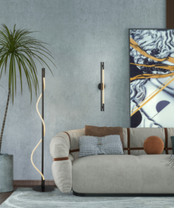 Φωτιστικό Τοίχου MALPO LED 9W 3000K 320lm 11.5×6.5×80 Μαύρο Μεταλλικό + Σιλικόνη ACA – V43181WBK800