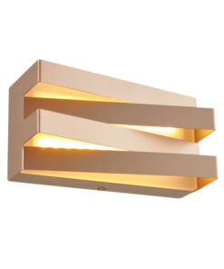 ΕΠΙΤΟΙΧΟ ΦΩΤΙΣΤΙΚΟ LED 12W 3000K 960LM ΣΚΟΥΡΟ ΧΡΥΣΟ ΜΕΤ/ΚΟ 20X11X9CM MILANO ACA – V80LEDW20DG