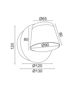 ΕΠΙΤΟΙΧΟ ΦΩΤΙΣΤΙΚΟ LED 8W 3000K 640LM ΛΕΥΚΟ ΜΕΤ/ΚΟ 12X12X13CM LUCIDO ACA – V83LEDW13WH