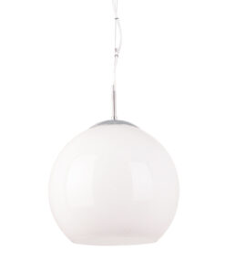 Κρεμαστό Φωτιστικό 1ΧΕ27 Γυαλιστερό Λευκό Γυαλί ACA DECOR – V9027C