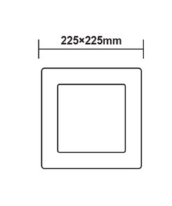 ΛΕΥΚΟ ΤΕΤΡΑΓΩΝΟ LED ΠΑΝΕΛ ΟΡΟΦΗΣ 18W 4000K 1800Lm 225x225mm ACA – VEKO1840SW