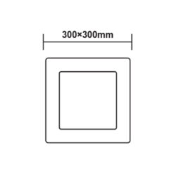 ΝΙΚΕΛ ΜΑΤ ΤΕΤΡΑΓΩΝΟ LED ΠΑΝΕΛ ΟΡΟΦΗΣ 23W 4000K 2120Lm 300x300mm ACA – VEKO2340SNM