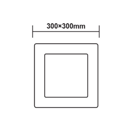 ΝΙΚΕΛ ΜΑΤ ΤΕΤΡΑΓΩΝΟ LED ΠΑΝΕΛ ΟΡΟΦΗΣ 23W 4000K 2120Lm 300x300mm ACA – VEKO2340SNM