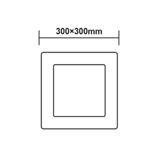 ΝΙΚΕΛ ΜΑΤ ΤΕΤΡΑΓΩΝΟ LED ΠΑΝΕΛ ΟΡΟΦΗΣ 23W 4000K 2120Lm 300x300mm ACA – VEKO2340SNM