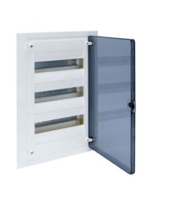 Χωνευτός Πίνακας Διάφανη Πόρτα 3x18M IP40 Golf Hager – VF318TA