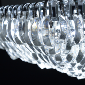 ACA DECOR  – Φωτιστικό Οροφής 4ΧΕ14 Κρύσταλλο + Χρώμιο Μέταλλο 40Χ40ΧΗ20cm