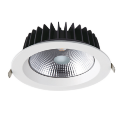 Χωνευτό Φωτιστικό Λευκό Φ230 LED COB 40W 4700lm 100° 3000K ACA – VIDO4030