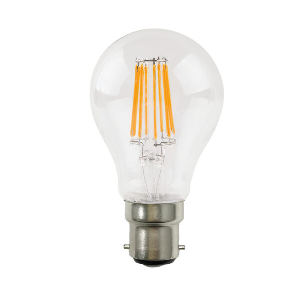 LED Λάμπα Bayonet B22 A60 Filament 8W Diolamp 360° 903lm 4000K - VINTA8NW22