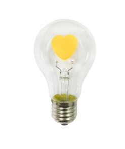 LED Λάμπα E27 A60 Filament Καρδιά 2W Diolamp 360° 200lm 2700K – VINTAHEART