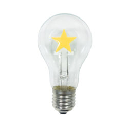 LED Λάμπα E27 A60 Filament Αστέρι 2W Diolamp 360° 200lm 2700K – VINTASTAR