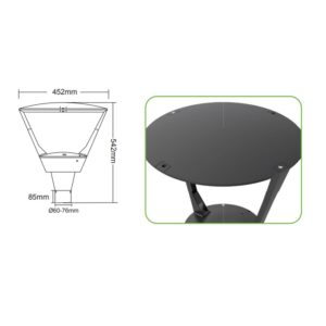 Φωτιστικό Αστικού Φωτισμού LED 40W ACA 90° 4800lm IP66 Θερμό 3000K – VIV4030