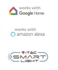 Wi-Fi Διακόπτης Online Switch Smart Home Συμβατός Με Amazon Alexa & Google Home V-TAC – 8422