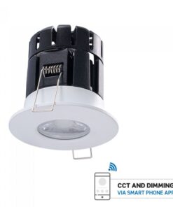 LED Φωτιστικό Οροφής Smart Χωνευτό Πυρίμαχο 10W V-TAC Ø65mm Στρογγυλό με Εναλλαγή Χρωμάτων Dimmable – 1424