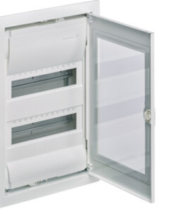 Χωνευτός Πίνακας Διάφανη Πόρτα 2x12M IP30 Volta Hager – VU24NG