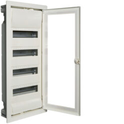 Χωνευτός Πίνακας Διάφανη Πόρτα 4x12M IP30 Volta Hager – VU48NG