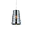 Κρεμαστό Φωτιστικό 1ΧE27 Φιμέ / Χρώμιο Γυαλί ACA DECOR  – WA7041