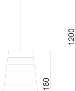 Κρεμαστό Φωτιστικό 1ΧE27 Φιμέ / Χρώμιο Γυαλί ACA DECOR – WA7041