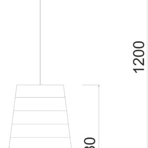 Κρεμαστό Φωτιστικό 1ΧE27 Φιμέ / Χρώμιο Γυαλί ACA DECOR  – WA7041