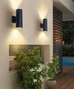 InLight Winnipeg 2xΕ27 Outdoor Up-Down Wall Lamp Anthracite D:15.3cmx26cm (80203444)