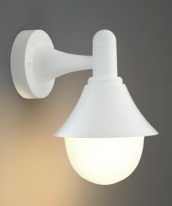 it-Lighting Rabun 1xE27 Outdoor Wall Lamp White D:24.5cmx23.5cm (80202524)