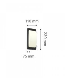 it-Lighting Wilson 1xG9 Outdoor Up-Down Wall Lamp Anthracite D:23cmx11cm (80202844)