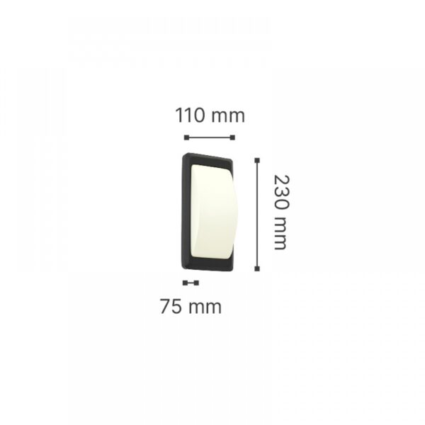 it-Lighting Wilson 1xG9 Outdoor Up-Down Wall Lamp Anthracite D:23cmx11cm (80202844)