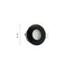 InLight Χωνευτό σποτ από λευκό μέταλλο 1XGU10 IP44 D:8cm (Χ0008-WH)