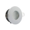 InLight Χωνευτό σποτ από λευκό μέταλλο 1XGU10 IP44 D:8cm (Χ0008-WH)