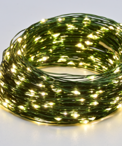 100 LED ΛΑΜΠΑΚ ΣΕΙΡΑ ΧΡΟΝΟΔΙΑΚ ΘΕΡΜΟ ΛΕΥΚΟ ΠΡΑΣΙΝΟ ΚΑΛΩΔ ΧΑΛΚΟΥ & ΜΠΑΤΑΡ 3xAA IP44 10m+10cm ACA – X01100155