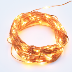 12 LED ΛΑΜΠΑΚ ΣΕΙΡΑ ΘΕΡΜΟ ΛΕΥΚΟ ΧΑΛΚΙΝΟ ΚΑΛΩΔ & ΜΠΑΤΑΡ 2xCR2032 IP20 1.2m+10cm 0.72W ACA – X0112123