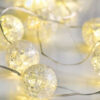 BALL Σχέδιο 20 LED ΛΑΜΠΑΚ ΣΕΙΡΑ ΘΕΡΜΟ ΛΕΥΚΟ ΑΣΗΜΙ ΚΑΛΩΔ ΧΑΛΚΟΥ & ΜΠΑΤΑΡ 2xAA IP20 2m+10cm 1.2W ACA – X01201116